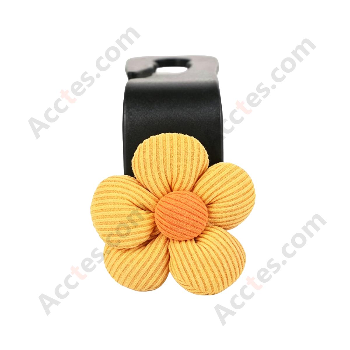 Flower Decor Hidden Multi-Function Car Seat Back Hook