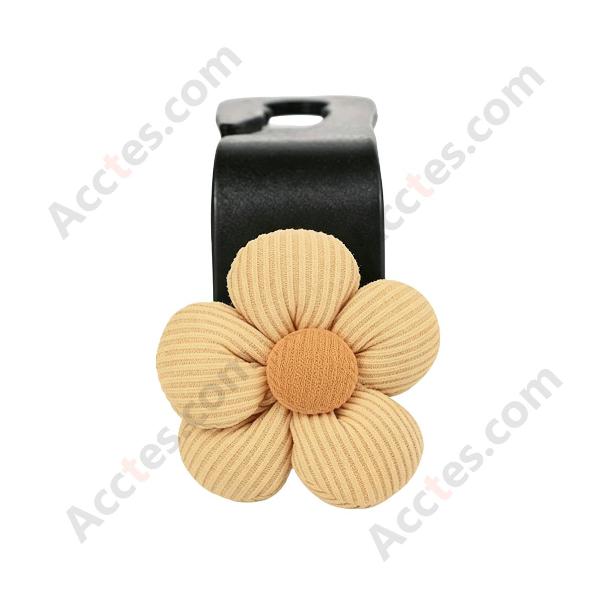 Flower Decor Hidden Multi-Function Car Seat Back Hook