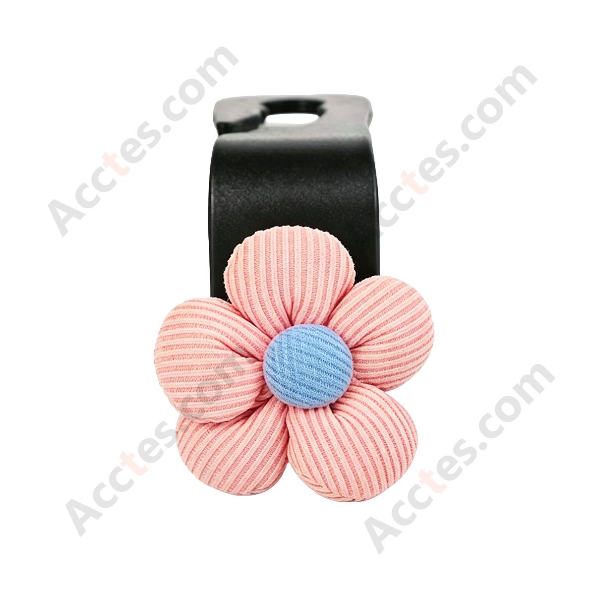 Flower Decor Hidden Multi-Function Car Seat Back Hook