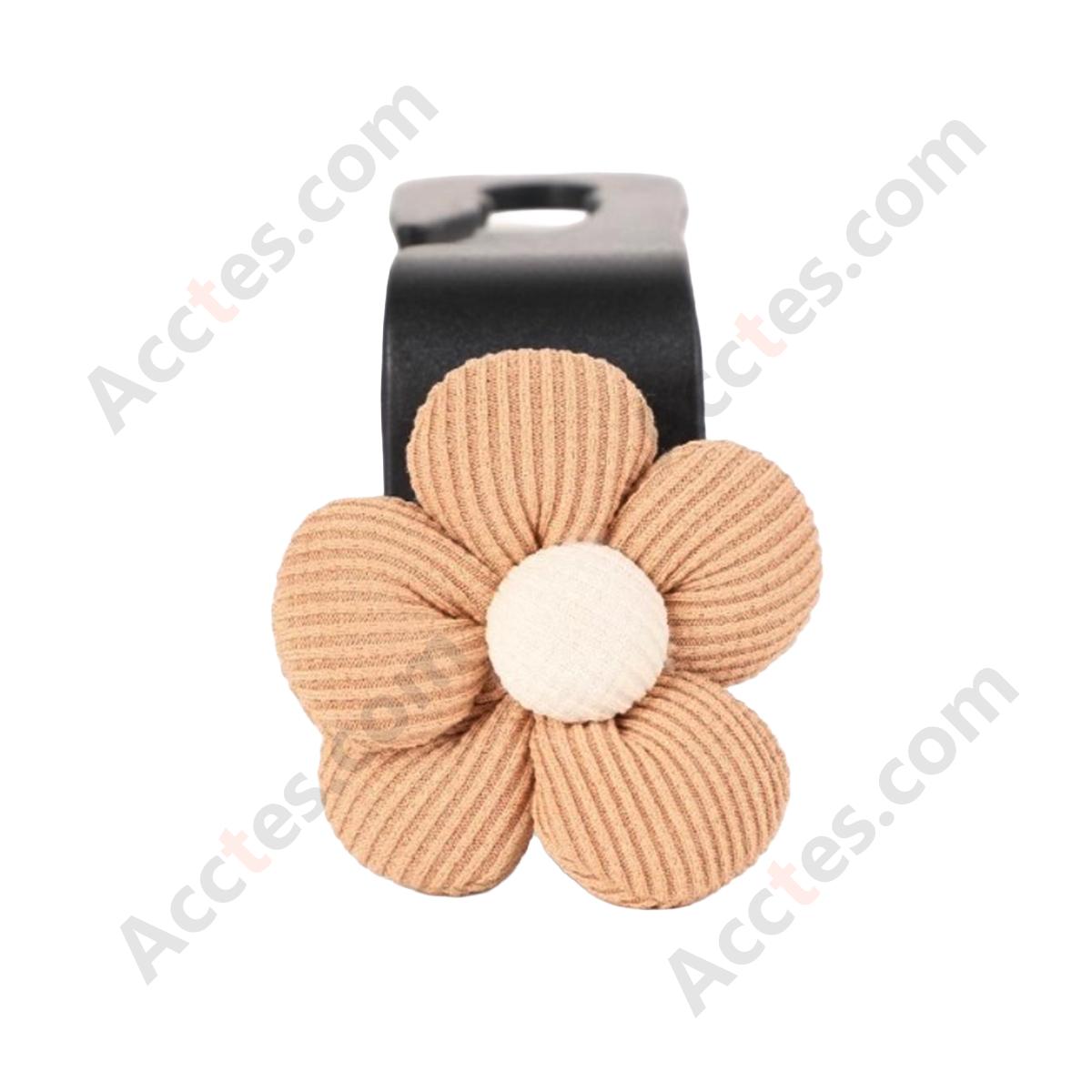 Flower Decor Hidden Multi-Function Car Seat Back Hook
