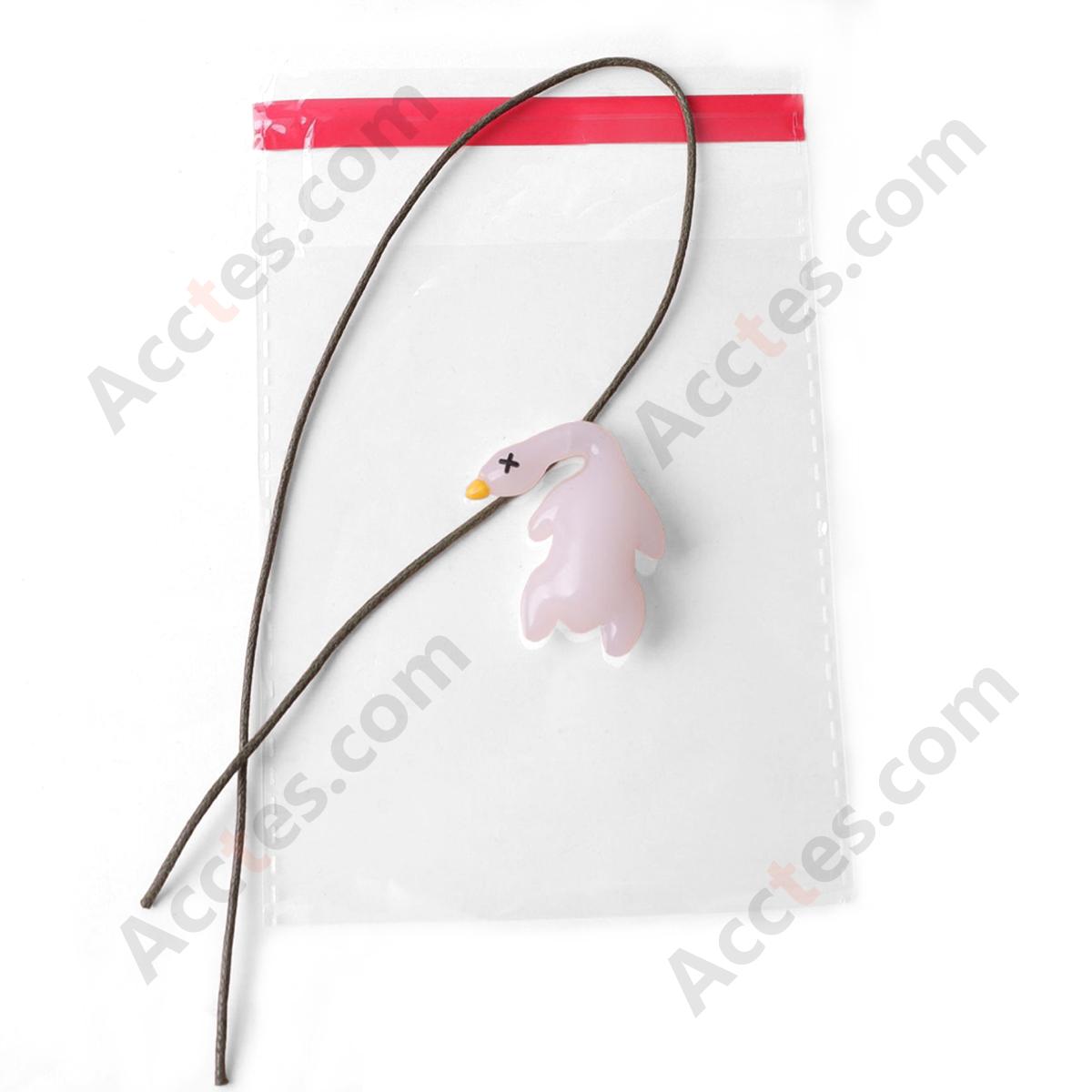 Small Size Color Changing Cartoon Duck Car Hanging Ornament with Lanyard & PP Bag