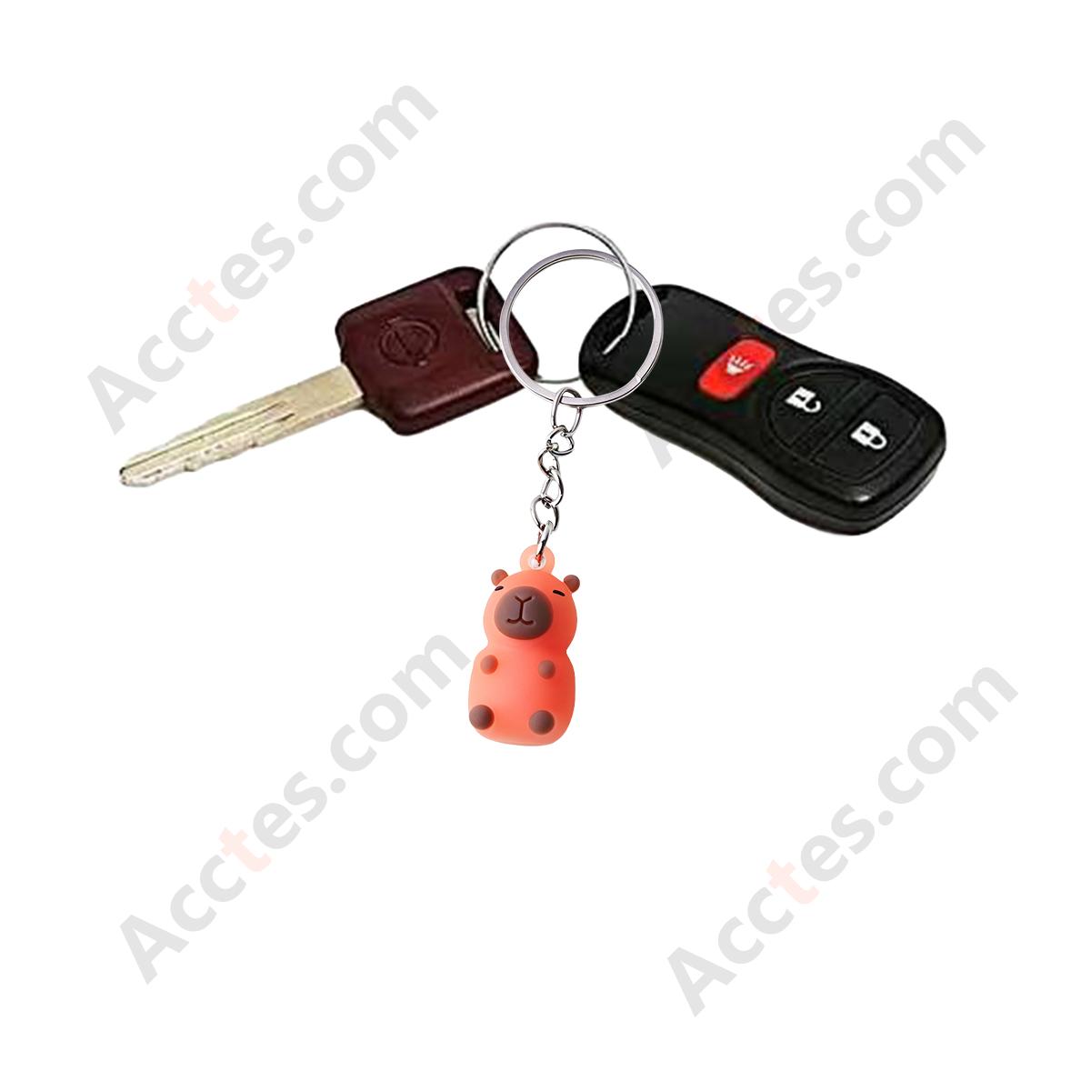 Color Changing Cartoon Rodent Animal Single Loop Keychain Pendant