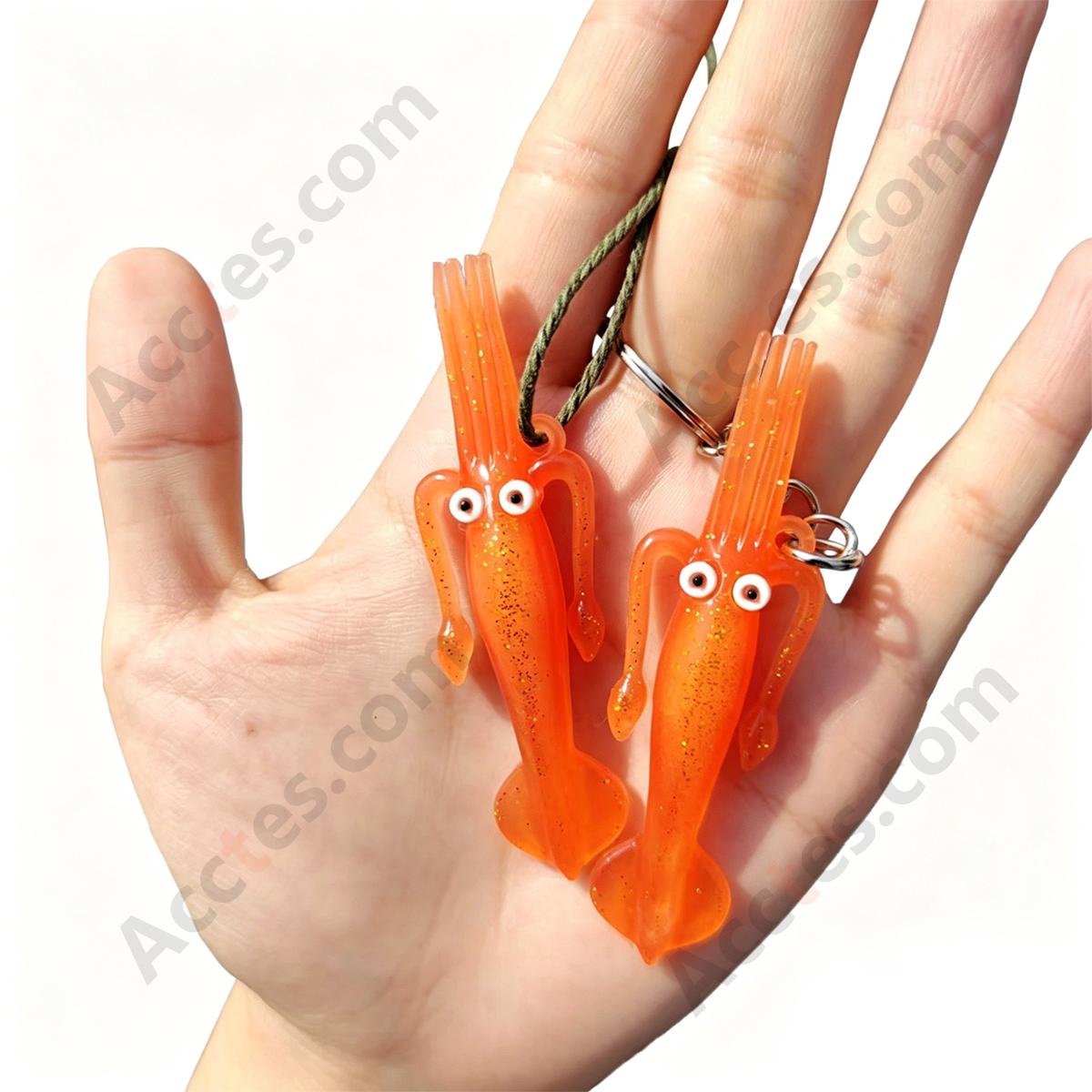 Large Color Changing Squid Shape Car Hanging Ornament with Lanyard & PP Bag