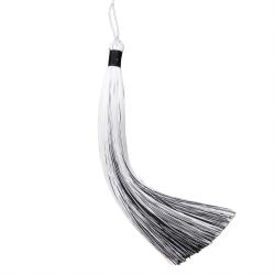 White & Black Two-Tone Tassel Hanging Pendant Ornament
