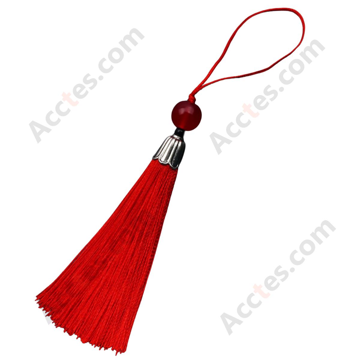 Chinese Knot Tassel with Silver Metal Cap Top
