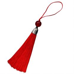 Chinese Knot Tassel with Silver Metal Cap Top