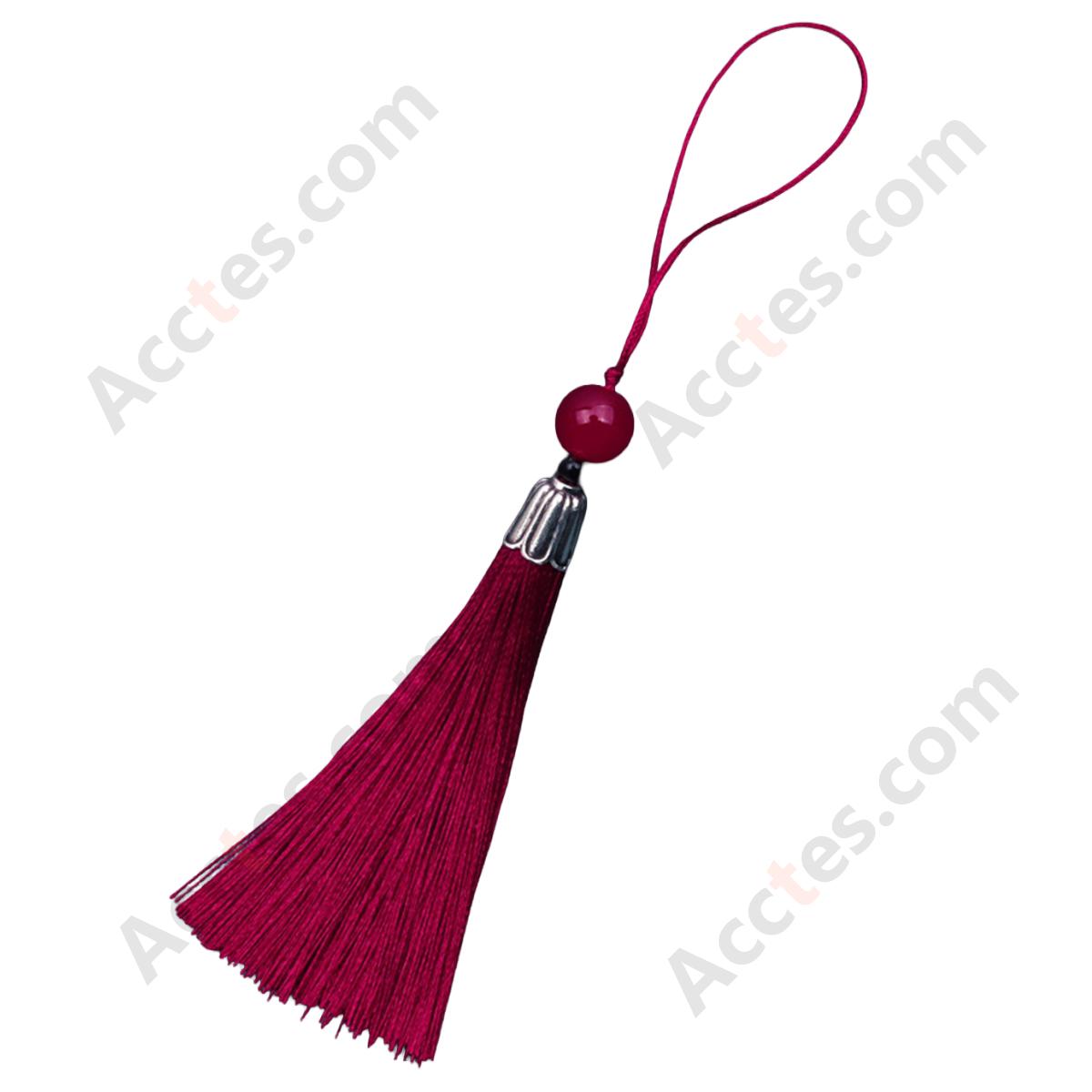 Chinese Knot Tassel with Silver Metal Cap Top