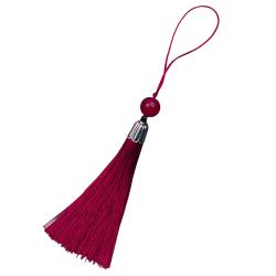 Chinese Knot Tassel with Silver Metal Cap Top