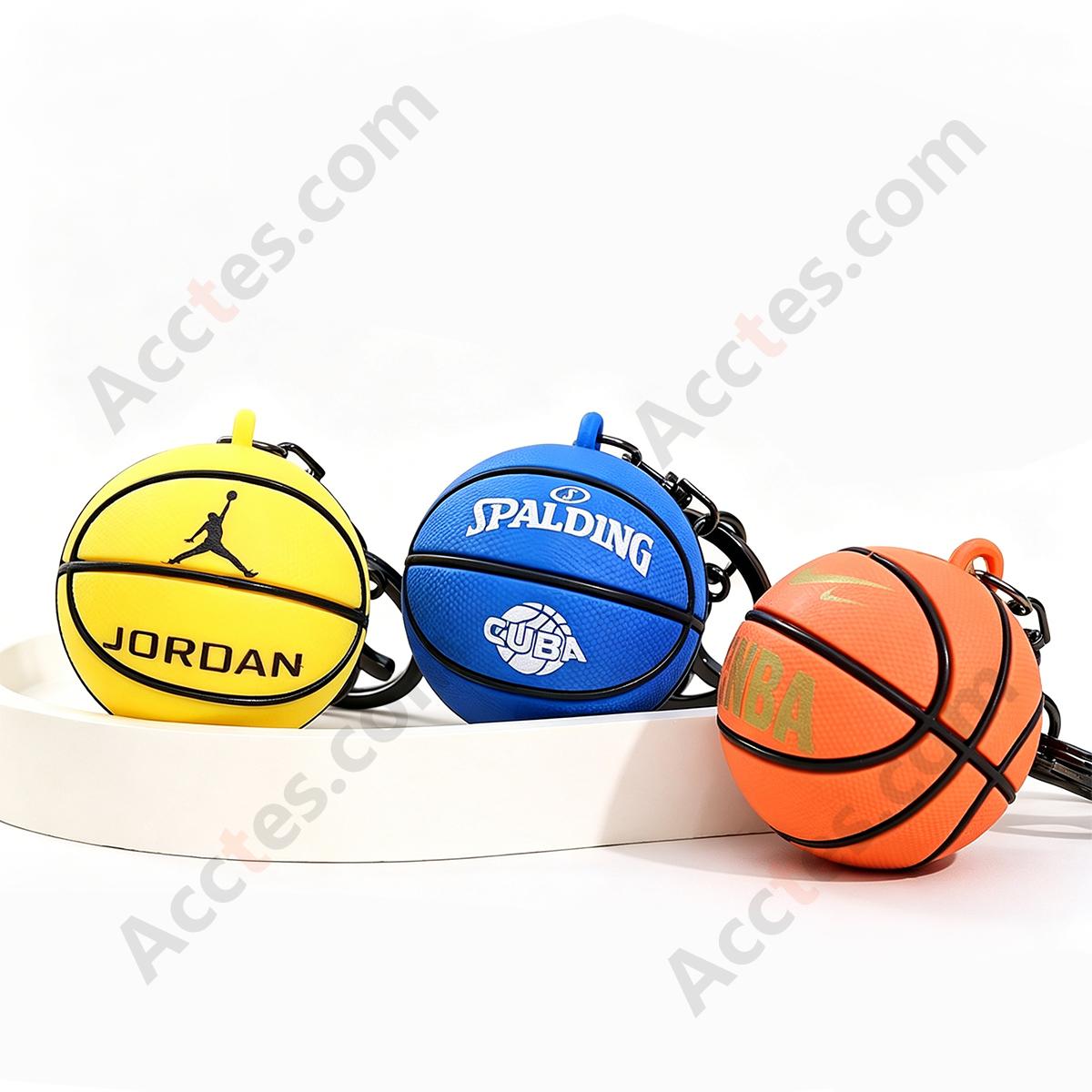Simulated Large Basketball Car Keychain Hanging Ornament