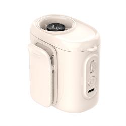 White USB Waist Clip Portable Mini Fan, 1800mAh Battery