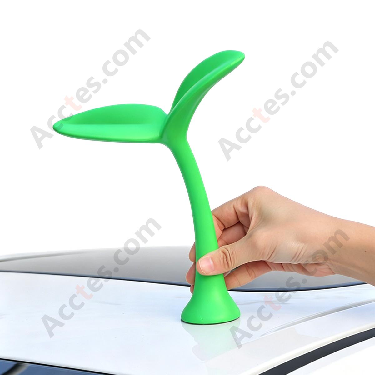 3D Car Roof Decor Ornament, Mini Sapling Grass Exterior Decal Sticker