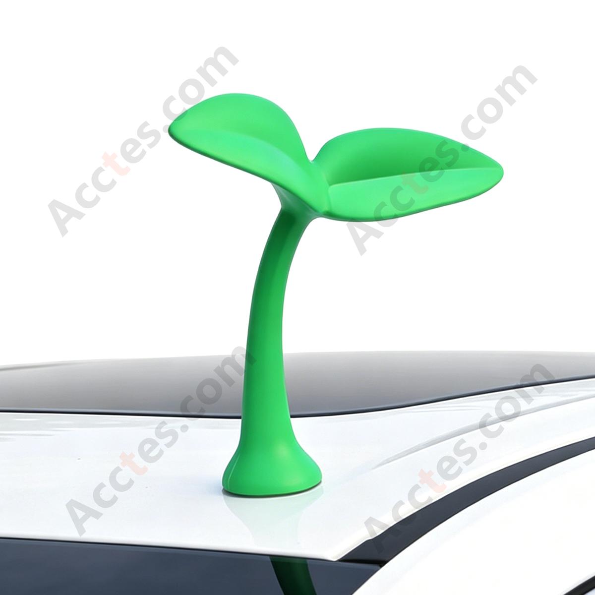 3D Car Roof Decor Ornament, Mini Sapling Grass Exterior Decal Sticker