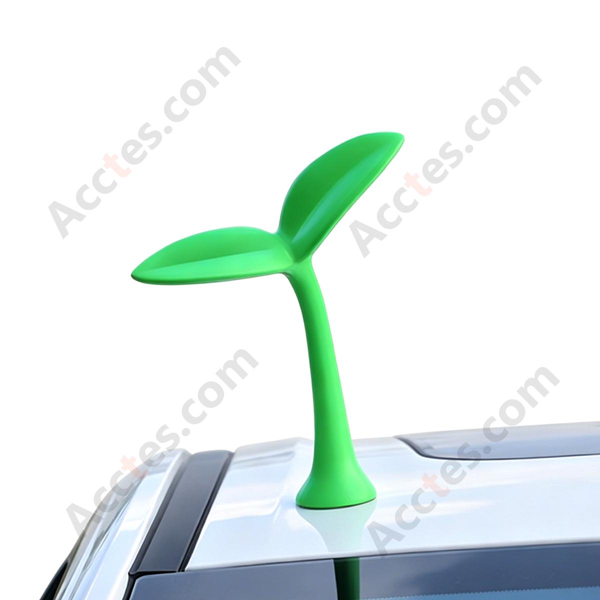 3D Car Roof Decor Ornament, Mini Sapling Grass Exterior Decal Sticker