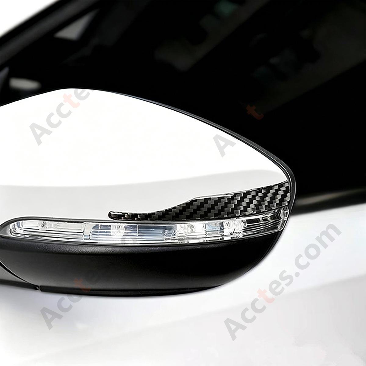 Universal Carbon Fiber Anti-Collision Anti-Scratch Rearview Mirror Protective Sticker