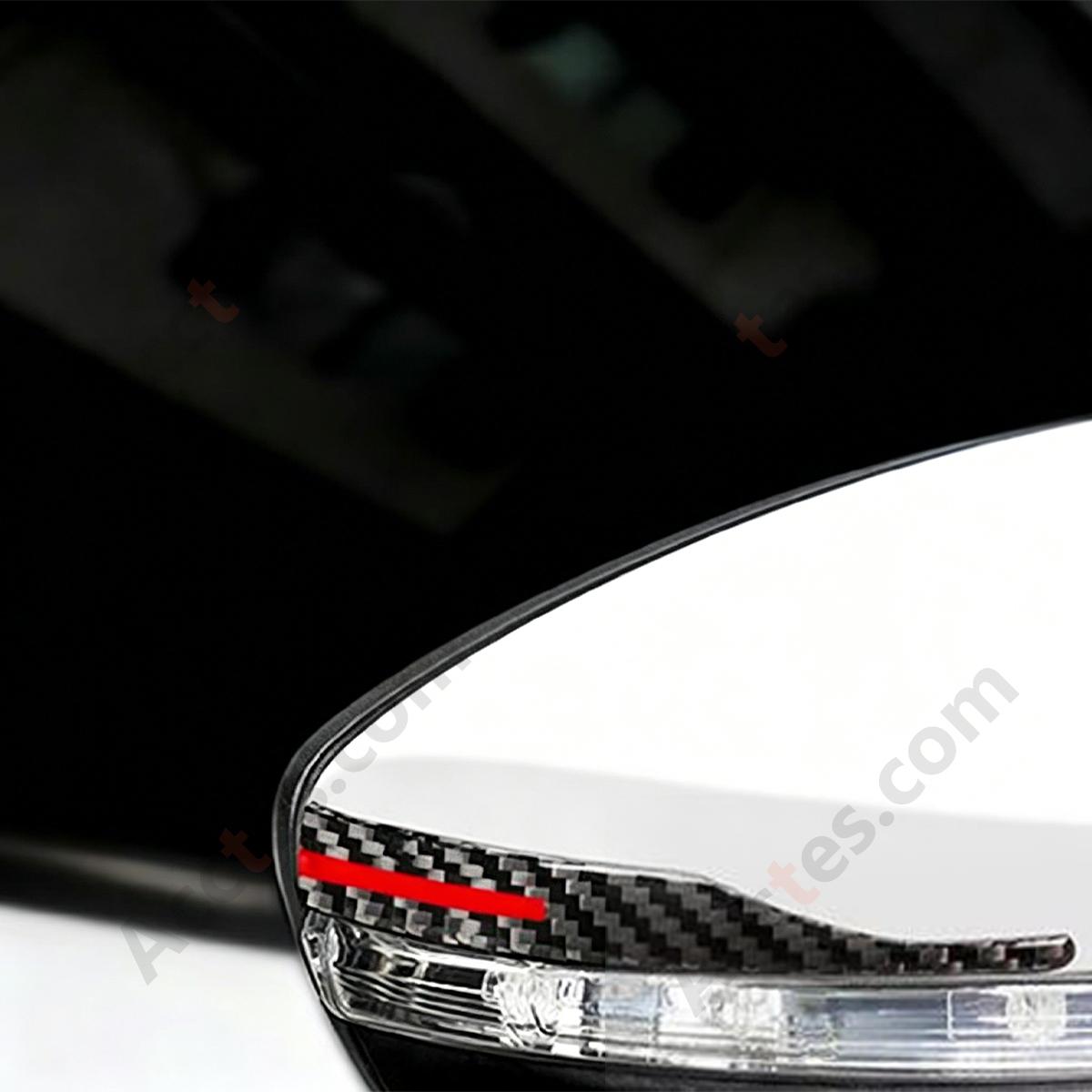 Universal Carbon Fiber Anti-Collision Anti-Scratch Rearview Mirror Protective Sticker