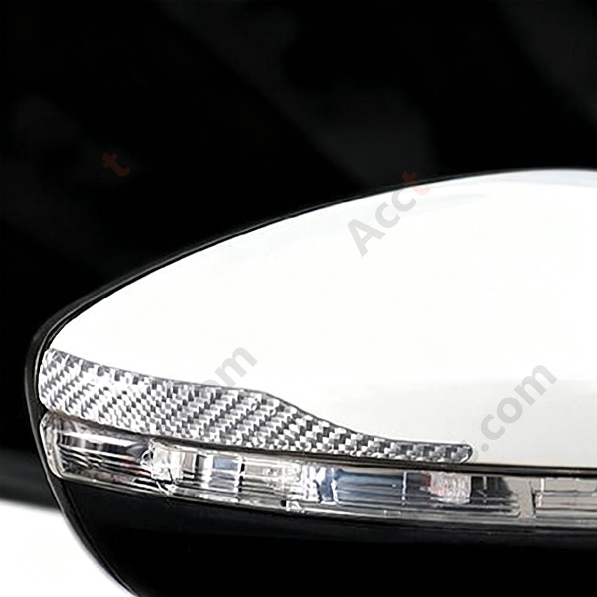 Universal Carbon Fiber Anti-Collision Anti-Scratch Rearview Mirror Protective Sticker