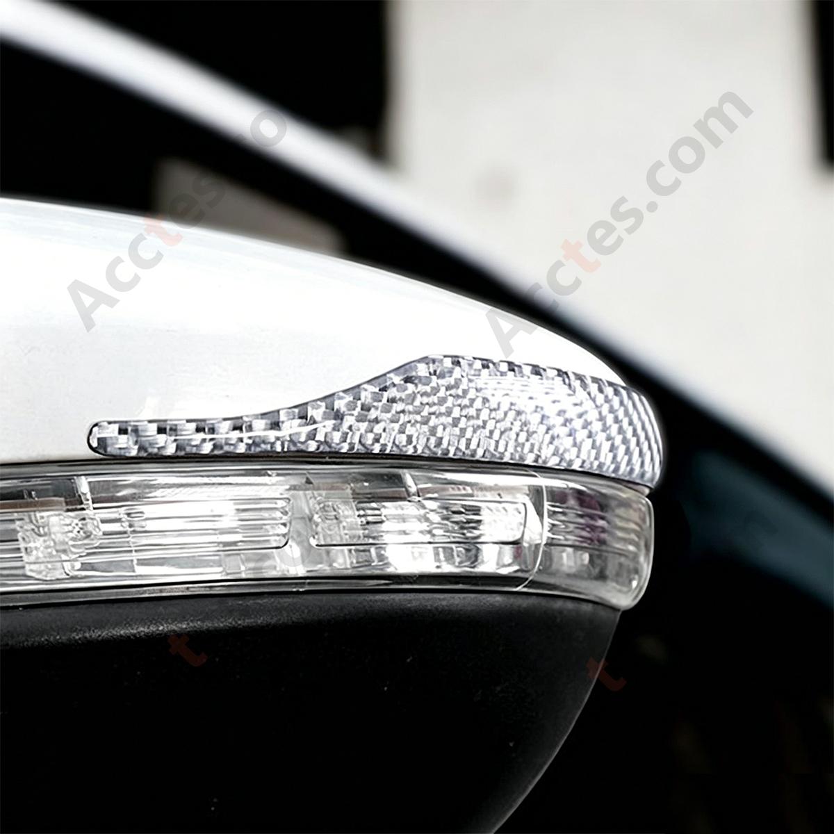 Universal Carbon Fiber Anti-Collision Anti-Scratch Rearview Mirror Protective Sticker