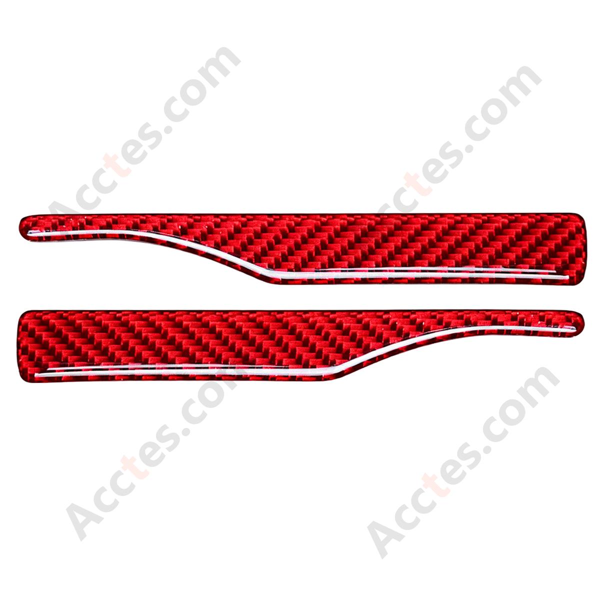 Universal Carbon Fiber Anti-Collision Anti-Scratch Rearview Mirror Protective Sticker