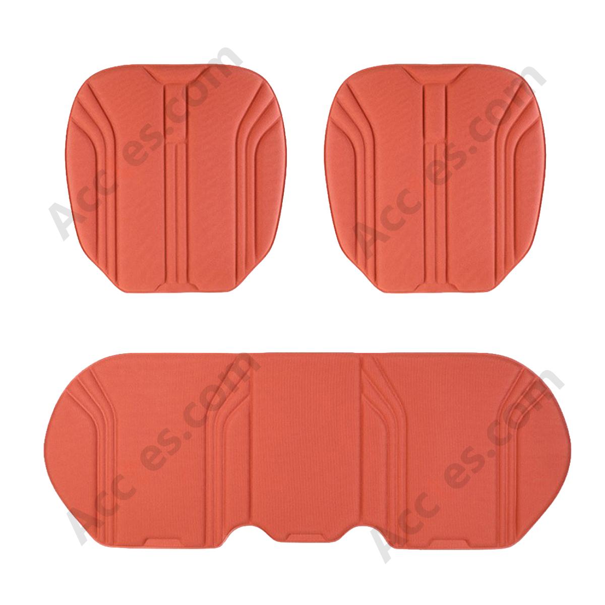 3Pcs All-Season One-Piece Molded Seaweed Fiber Car Seat Cushion Set