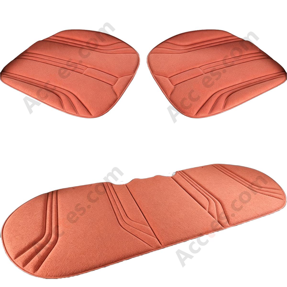 3Pcs All-Season One-Piece Molded Seaweed Fiber Car Seat Cushion Set