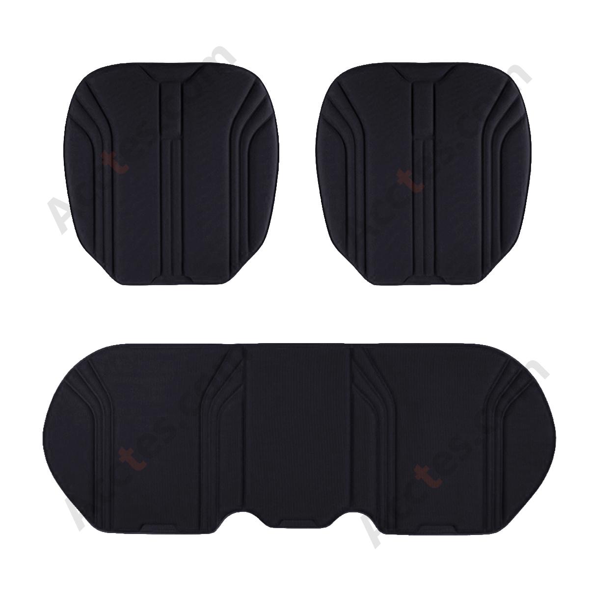 3Pcs All-Season One-Piece Molded Seaweed Fiber Car Seat Cushion Set