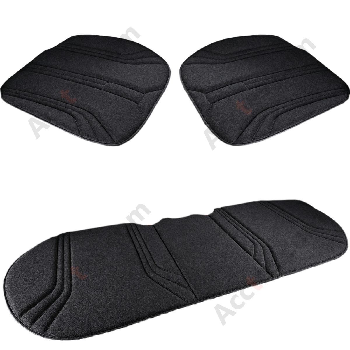 3Pcs All-Season One-Piece Molded Seaweed Fiber Car Seat Cushion Set