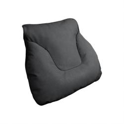 Bull Head Yacht Velvet Car Lumbar Support Pillow, Noble Black