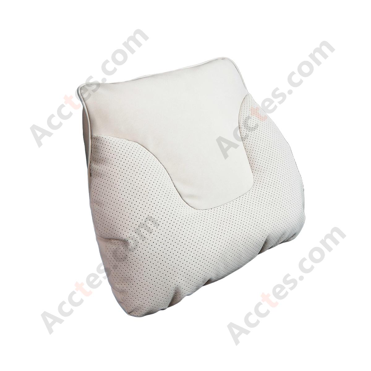 Bull Head Yacht Velvet Car Lumbar Support Pillow, Beige