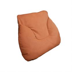 Bull Head Yacht Velvet Car Lumbar Support Pillow, Ideal Orange