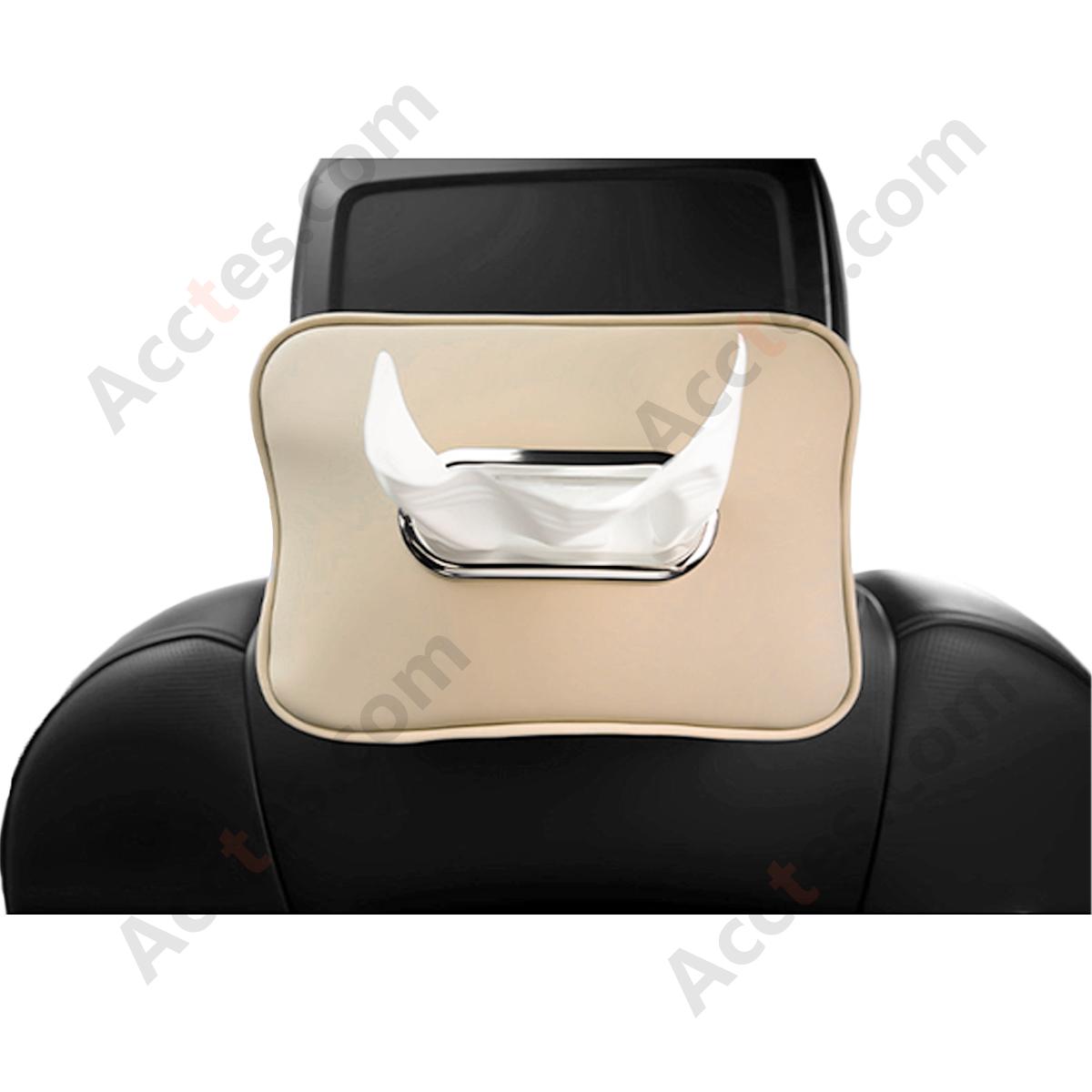 Leather Car Tissue Dispenser Box, Beige