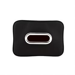 Leather Car Tissue Dispenser Box, Black