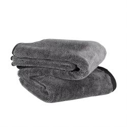 Super Absorbent Single-Layer Car Cleaning Towel 500g/m², 4060 CM black