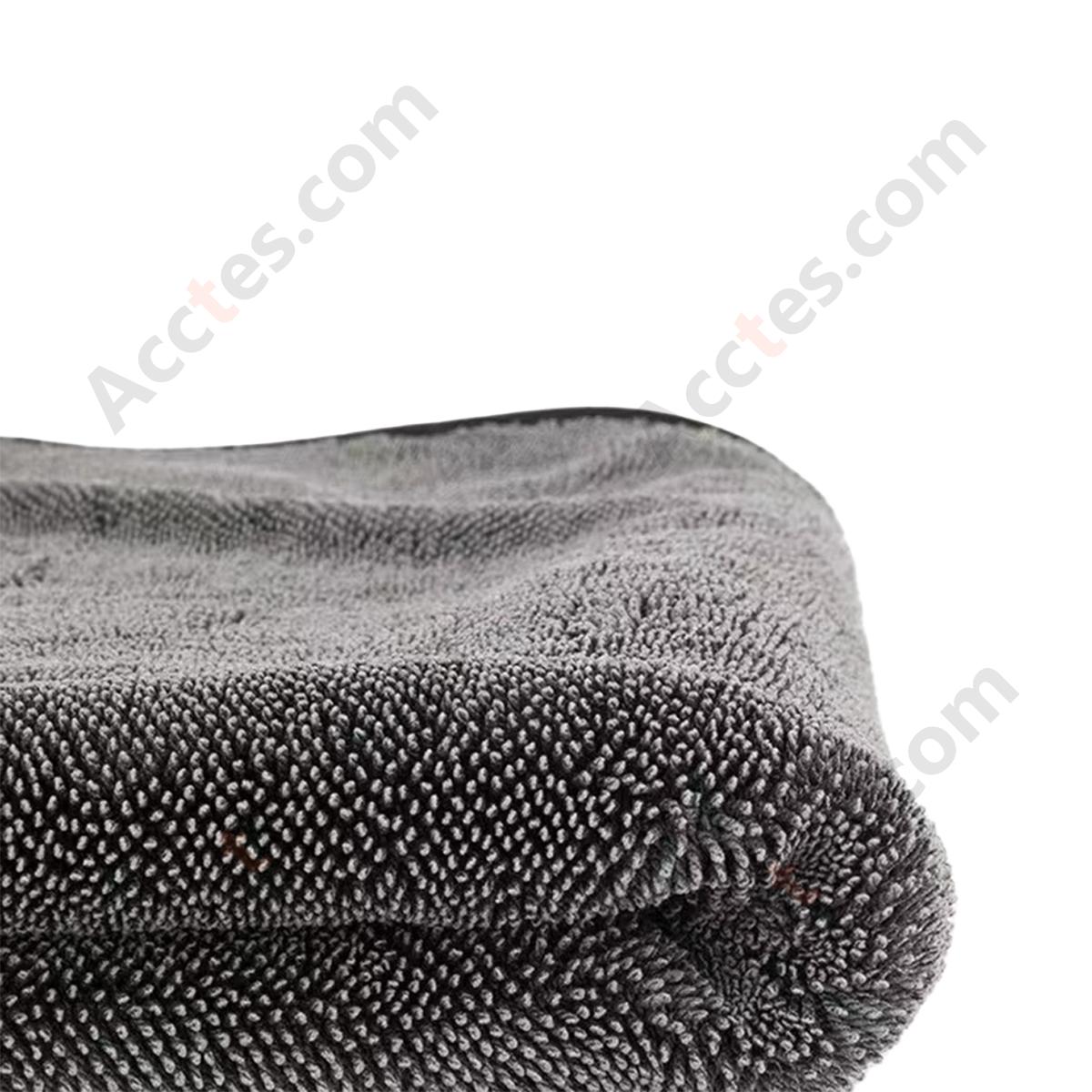 Super Absorbent Single-Layer Car Cleaning Towel 500g/m², 4060 CM black