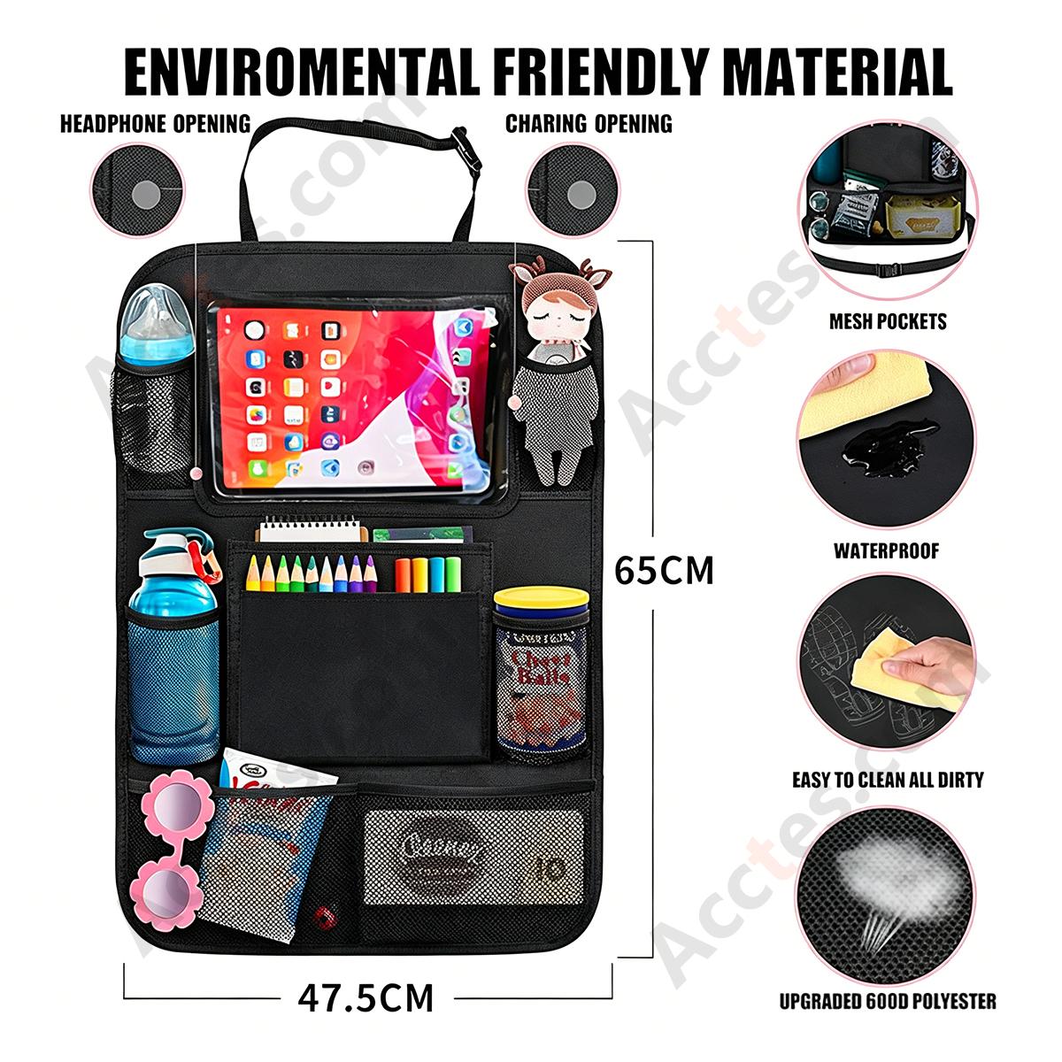 Multifunctional Car Seat Back Storage Pouch Bag