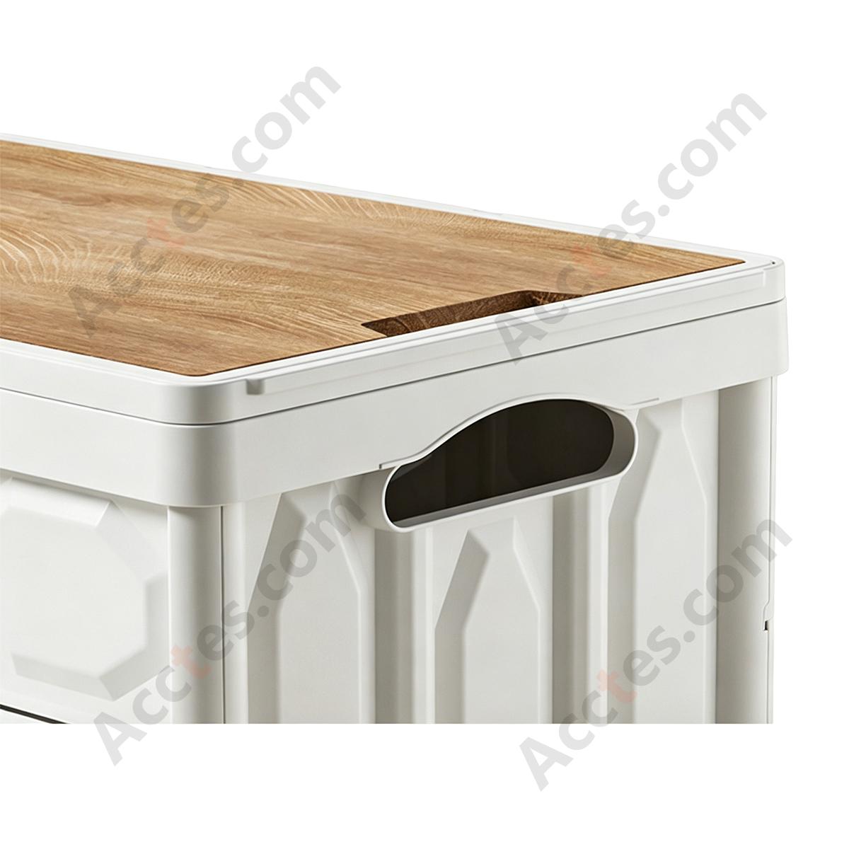 Multifunctional Foldable Large Car Trunk Storage Box, White, Medium