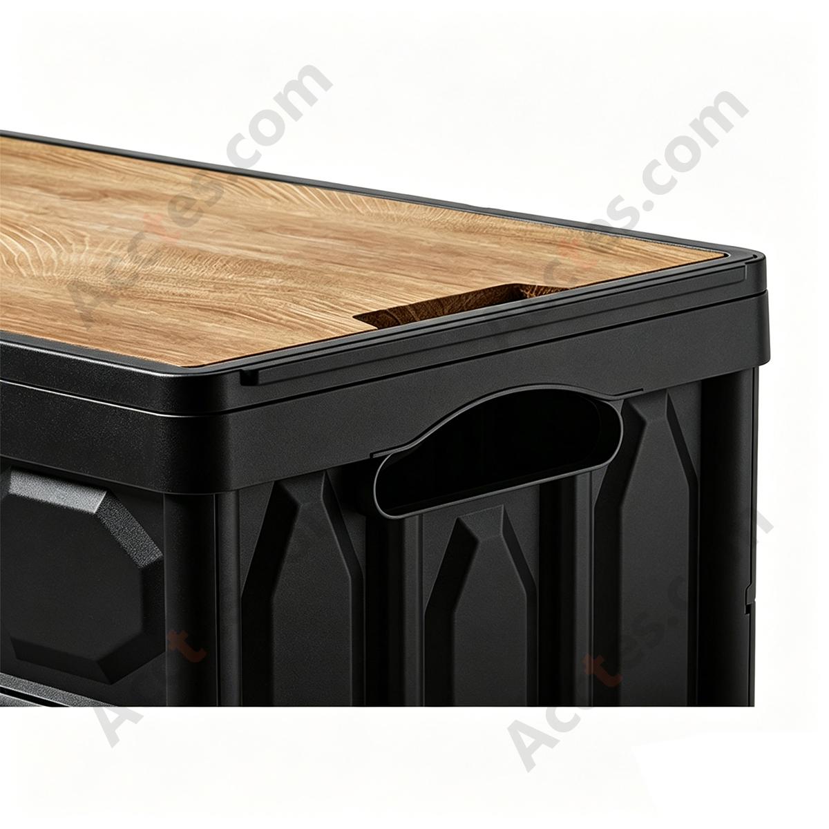 Multifunctional Foldable Large Car Trunk Storage Box, Black, Medium
