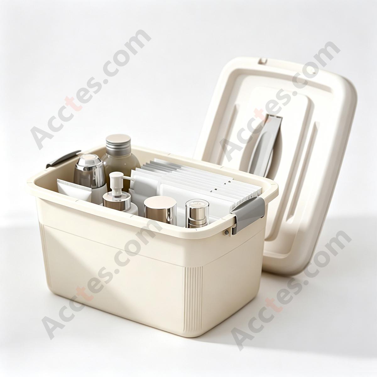 Car Trunk Storage Bin, Beige, Medium