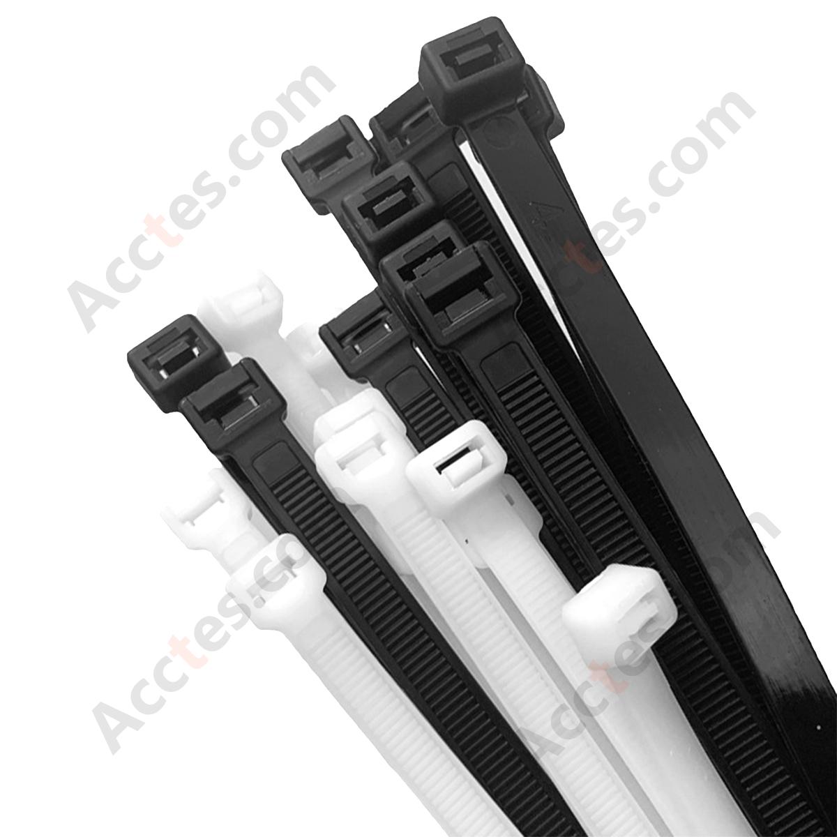 Self-Locking Nylon Plastic Cable Ties 3*150mm, 100Pcs, White