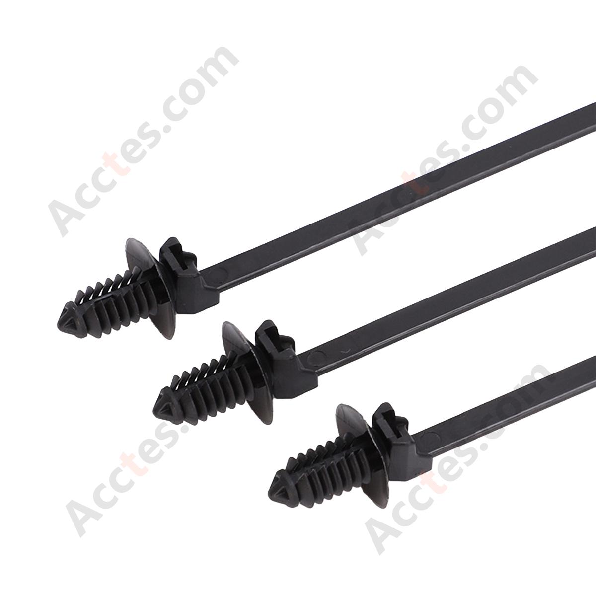 Threaded Head Pine Tree Cable Tie, 4.6*225mm