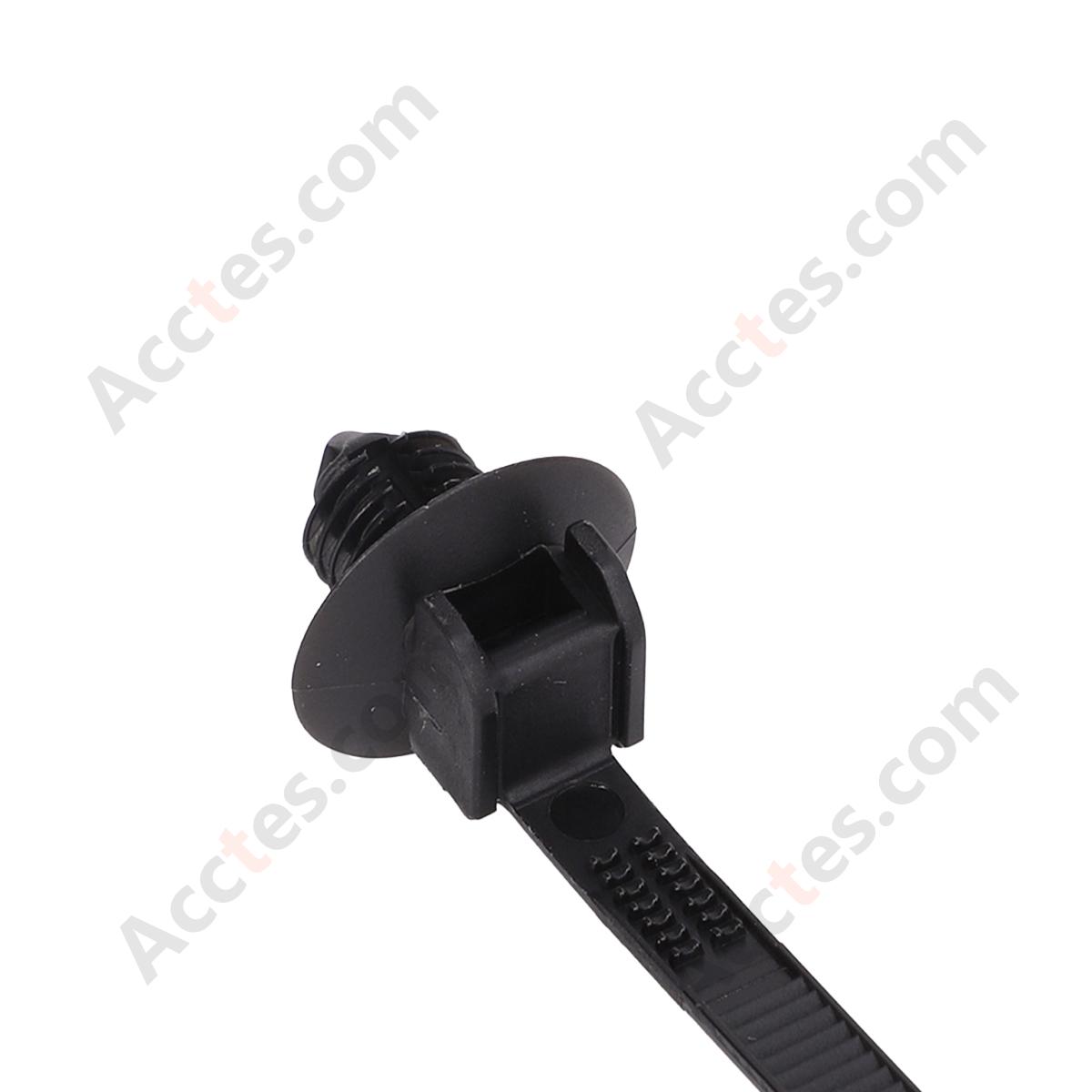 Threaded Head Nylon Pine Tree Cable Tie, 4.8*190mm