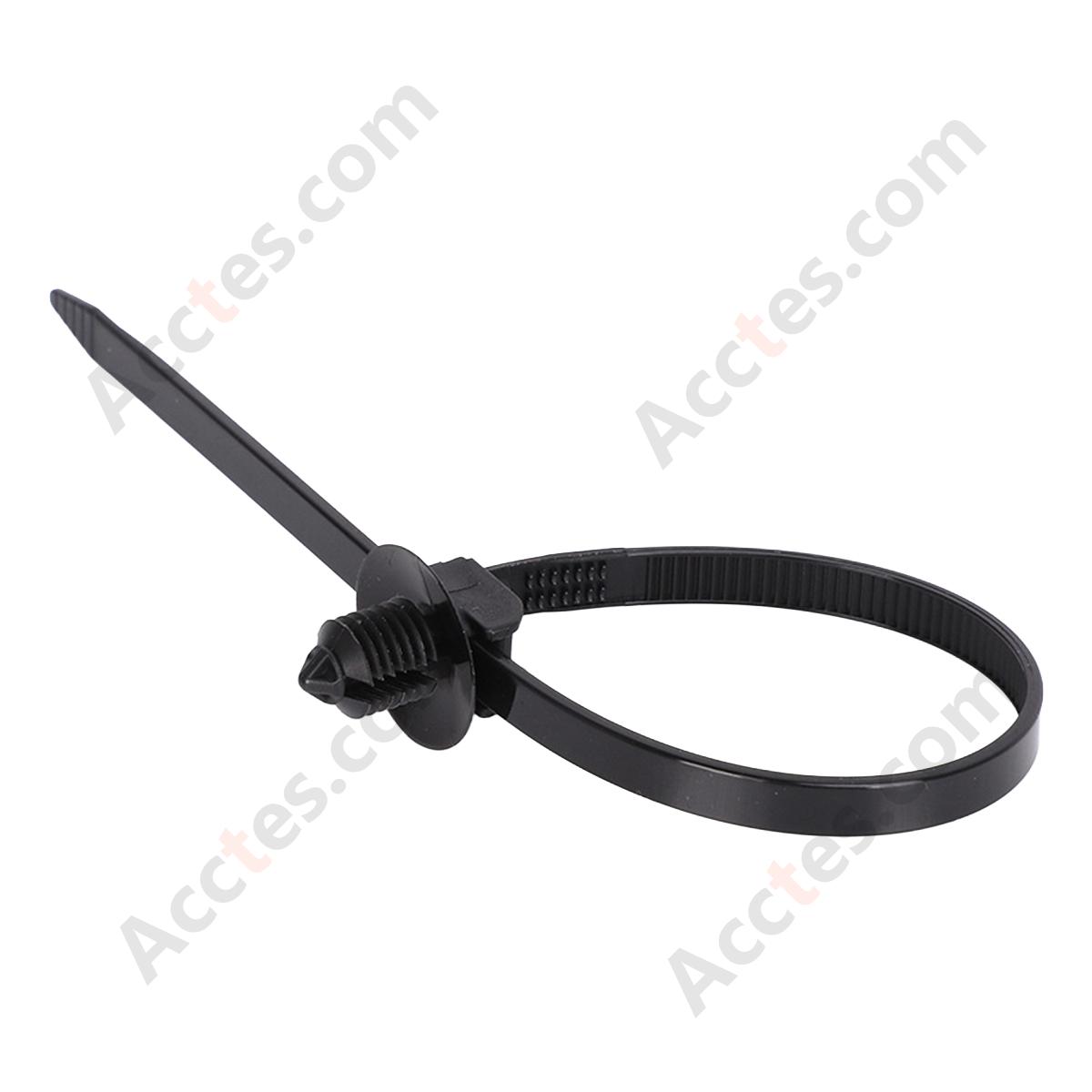 Threaded Head Nylon Pine Tree Cable Tie, 4.8*190mm