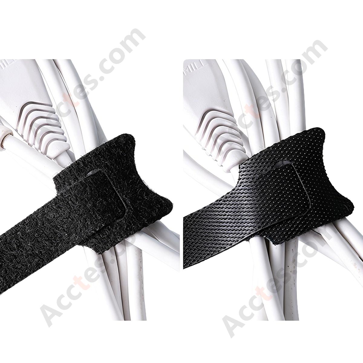 T-Shape Reusable Cable Wraps 15*1.2cm, 12Pcs