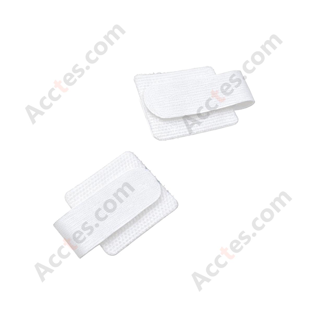 Heavy-Duty Self-Adhesive Hook and Loop Cable Straps, White, 20Pcs