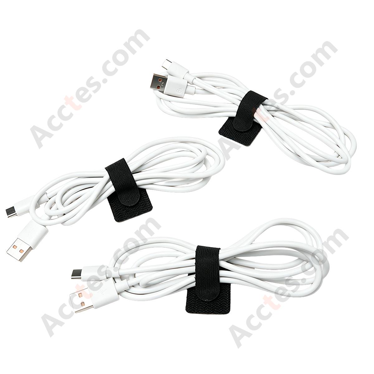 Heavy-Duty Self-Adhesive Hook and Loop Cable Straps, Black, 20Pcs