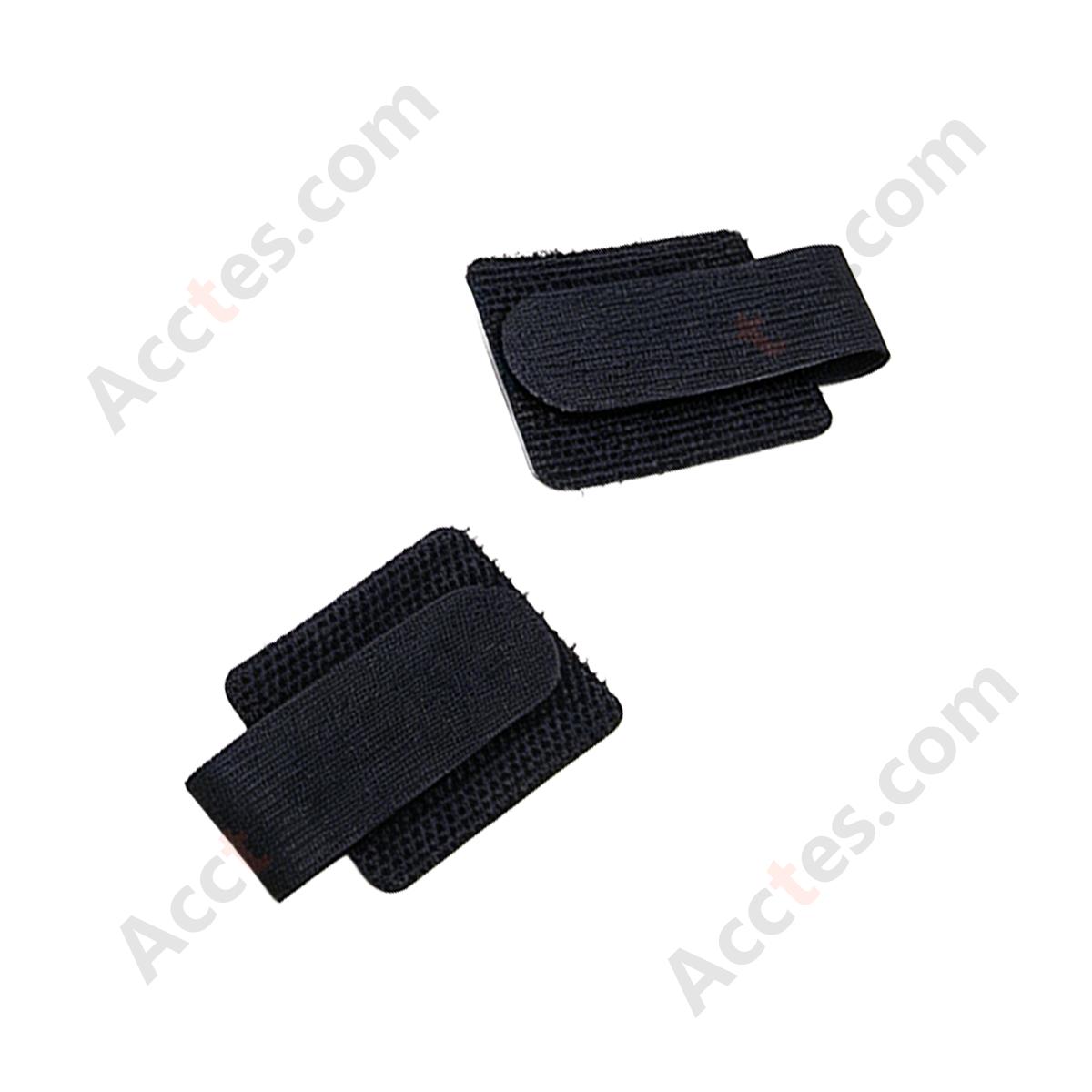 Heavy-Duty Self-Adhesive Hook and Loop Cable Straps, Black, 20Pcs
