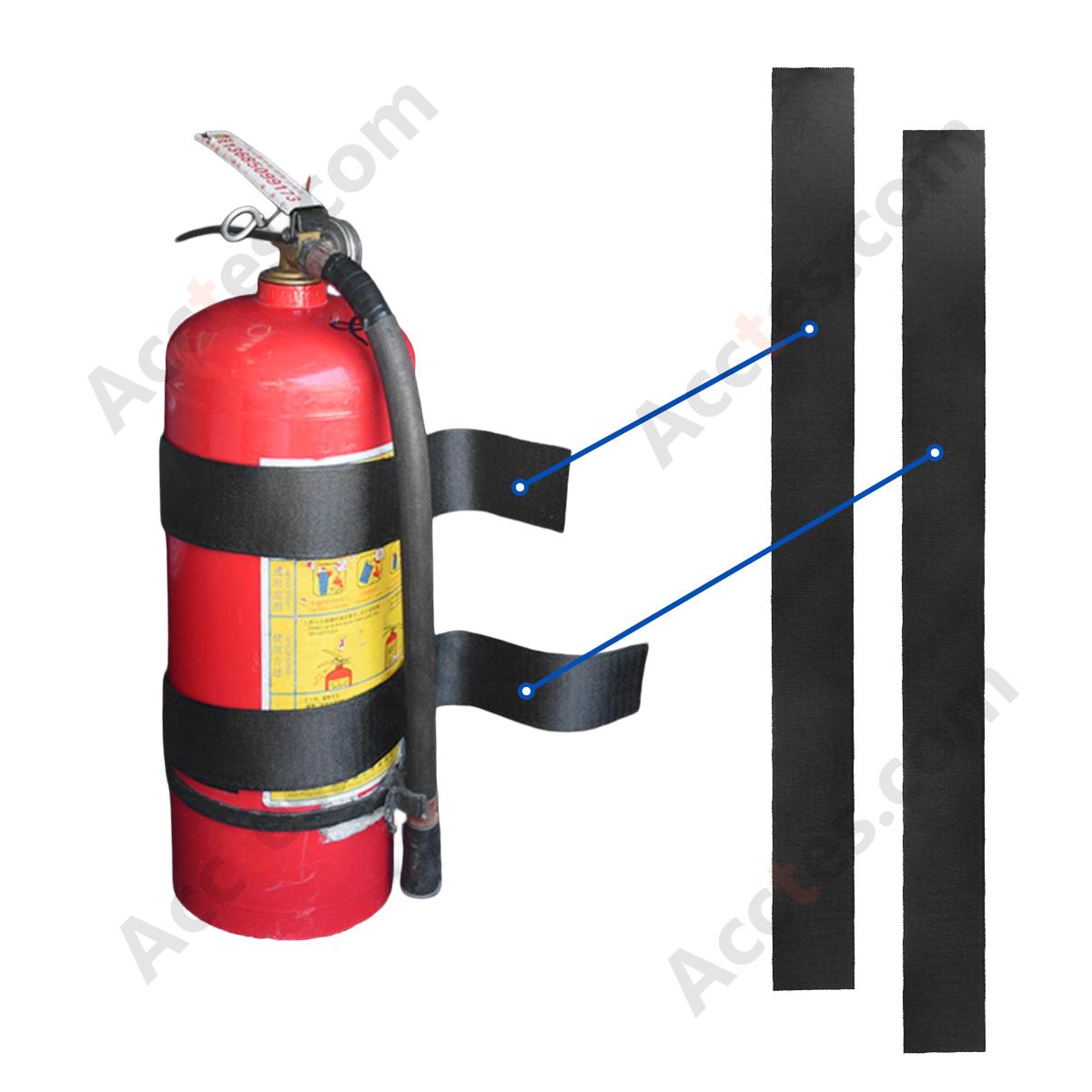 Fire Extinguisher Fixing Velcro Strap: 2 Long Strips 605cm + 2 Short Strips 105cm