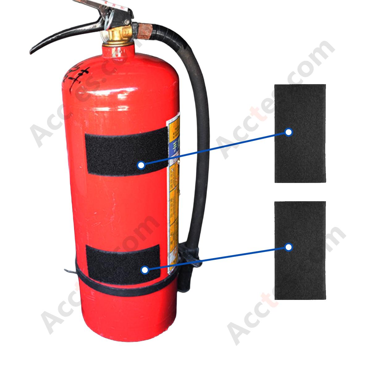 Fire Extinguisher Fixing Velcro Strap: 2 Long Strips 605cm + 2 Short Strips 105cm