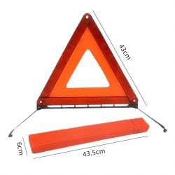 Reflective Triangular Emergency Warning Sign for Car Breakdown