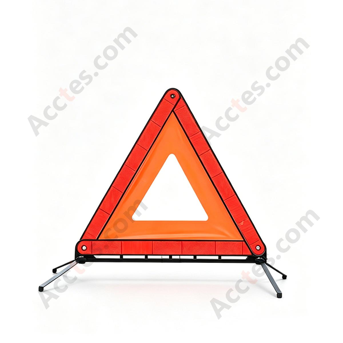 Reflective Triangular Emergency Warning Sign for Car Breakdown
