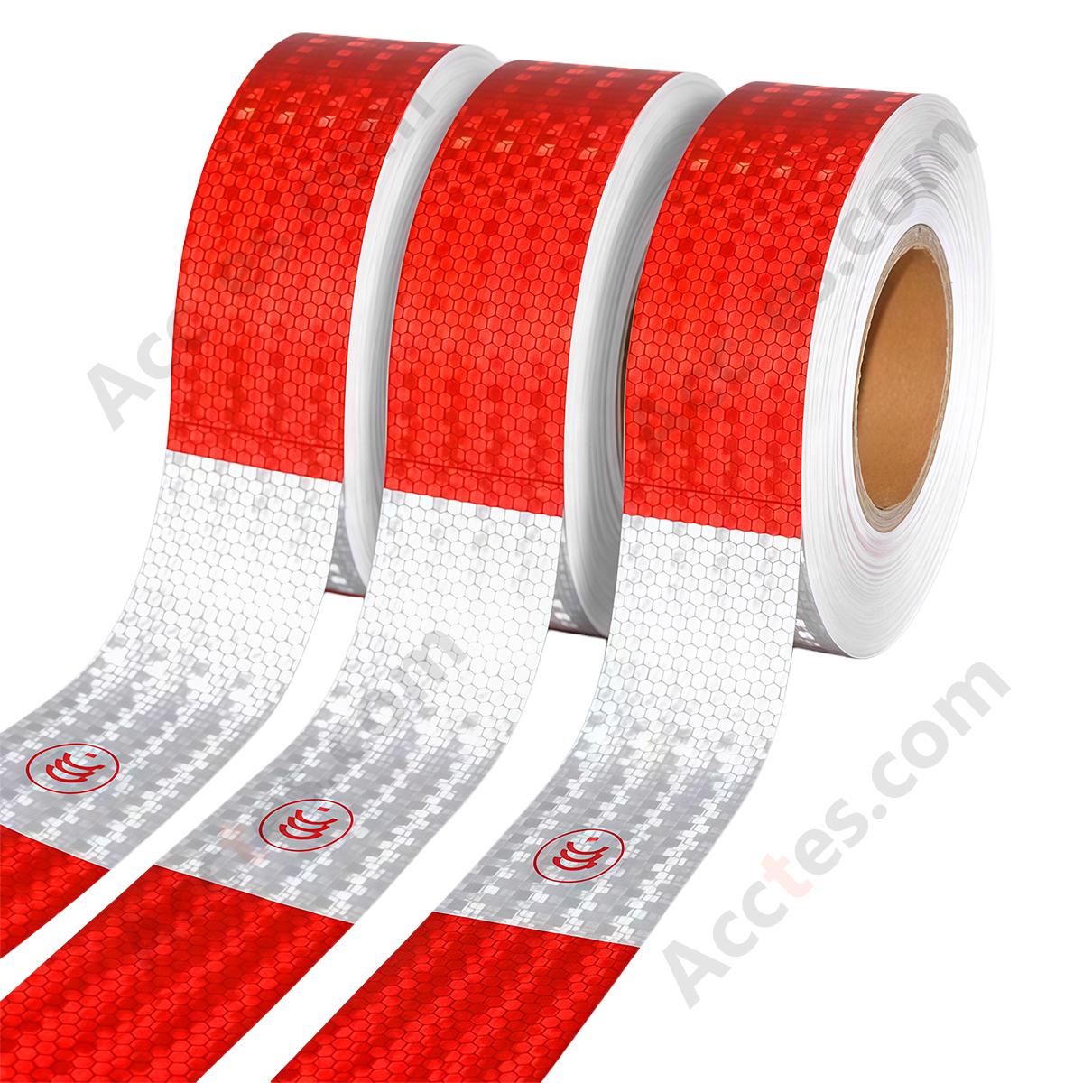 Night Safety Reflective Car Body Warning Stickers, 1 Roll 100Pcs
